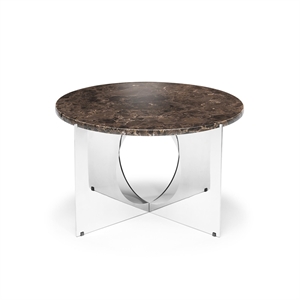 Design By Us This Is Art Salongbord Krom/ Brun Marmor