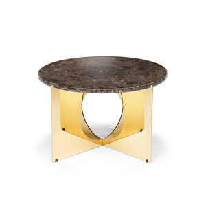 Design By Us This Is Art Salongbord Gull/ Brun Marmor