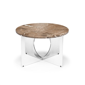 Design By Us This Is Art Salongbord Krom/ Grå Marmor