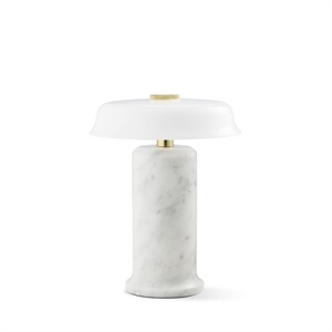 Design By Us Trip No. 2 Bærbar Lampe Carrara Marmor/Glansende Opal