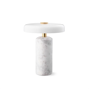 Design By Us Trip Bærbar Lampe Carrara Marmor/Glansende Opal