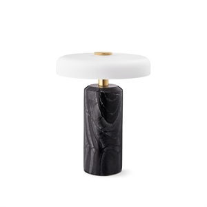 Design By Us Trip Bærbar Lampe Kullgrå Marmor/ Matt Opal