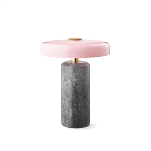 Design By Us Trip Bærbar Lampe Sølv Marmor/Rosa