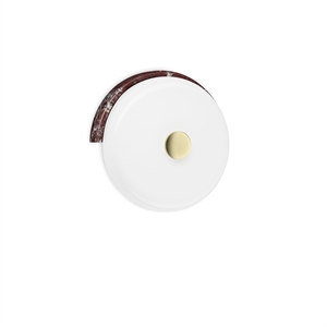 Design By Us Trip Vegglampe Burgunder Marmor/Blank Opal