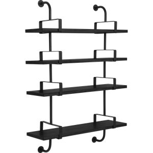GUBI Démon Hylle L95 cm 4 Sort Svart Ask