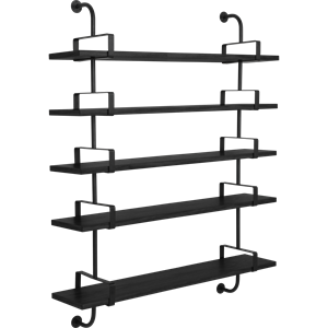 GUBI Démon Hylle L155 cm 5 Sort Svart Ask