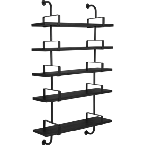 GUBI Démon Hylle L95 cm 5 Sort Svart Ask