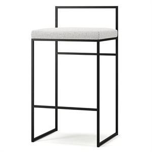 Department barkrakk med ryggstøtte 80 cm Sort/stillehavshvit