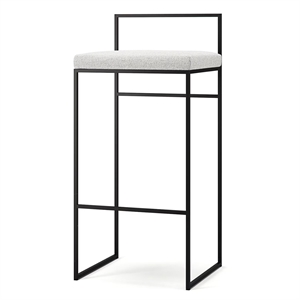Department Barkrakk med Ryggstøtte 90 cm Sort/stillehavshvit