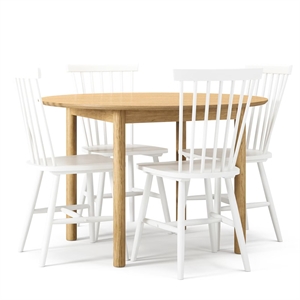 Department Wood Spisebordsett Eik/ Hvit