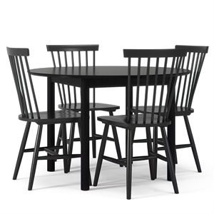 Department Wood Spisebordsett Sort/ Sort
