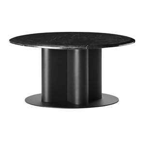 Design By Us Hard To Resist Salongbord Ø80 Sort/ Sort Marmor