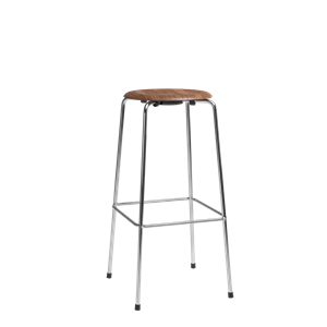 Fritz Hansen High Dot Barkrakk H76 4-bent Krom/ Valnøtt