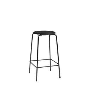Fritz Hansen High Dot Barkrakk H65 4-bent Sort/ Sort Skinn