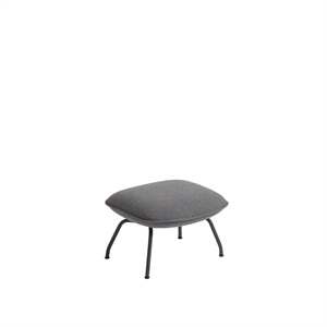Muuto Doze Ottoman Posltret Ocean 80/Antrasitt Sort