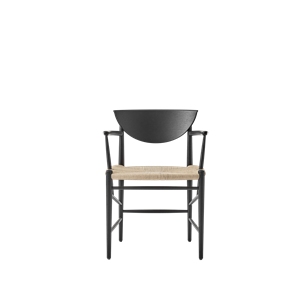 &Tradition Drawn HM4 Spisestol med Armlener Sort Eik