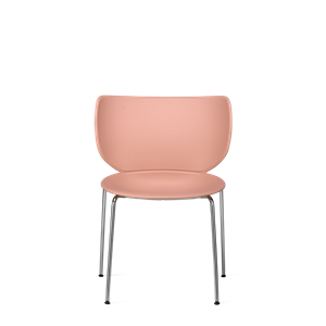 Moooi Hana Spisestol Utrukket Sett med 2 Støvete Rosa/ Krom Stablebar