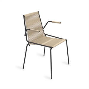 Thorup Copenhagen Noel Spisestol med Armlener Sort/lin