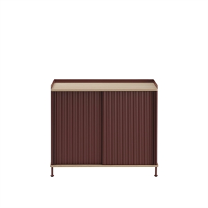 Muuto Enfold Sidebord 100x45 Eik/dyp Rød