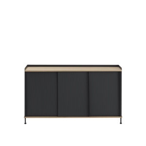 Muuto Enfold Sidebord 148x45 Eik/antrasitt Sort