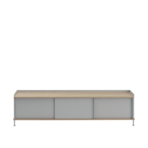 Muuto Enfold Sidebord 186x45 Eik/ Grå