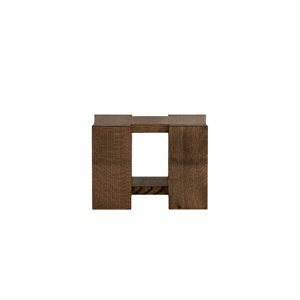 Rye Sleep Etagere sidebord Liten røkt Rød eik