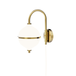 Rebello Eternal Moonlight Vegglampe Ø15 Hvit Ledning