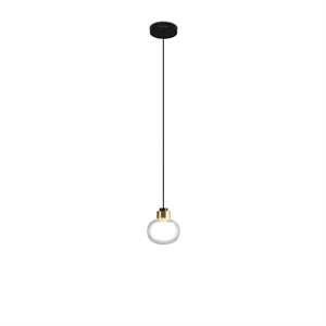 TOOY Nabila 552.22L Taklampe Sort/ Børstet Messing/ Klar Glass