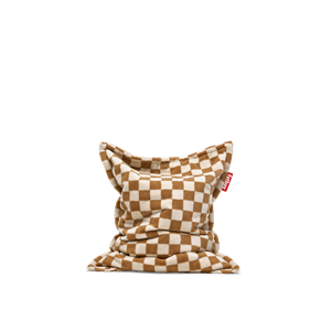 Fatboy Original Slim Teddy-saccosekk Sjakk Krem