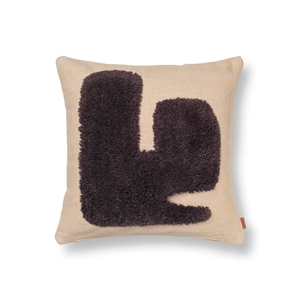 Ferm Living Lay Pute Sand/ Mørk Brun
