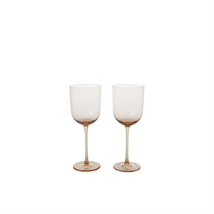 Ferm Living Host Rødvinsglass Sett med 2 Blush