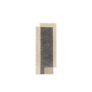 Ferm Living Benkeplate Gulvløper 80x200 cm Antrasitt/ Off White