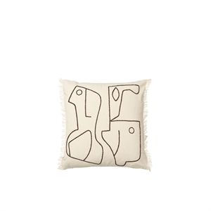 Ferm Living Figurpute 50x50 cm Off White/ Kaffe