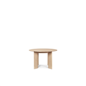 Ferm Living Bevel Rundt Spisebord Ø117 Hvit/Eik