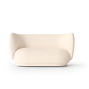 Ferm Living Rico Sofa 2-seter Ull Bouclé Off-white