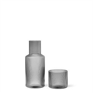 Ferm Living Ripple Karaffel Liten Sett Røkt
