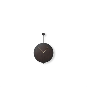 Ferm Living Trace Veggklokke Sort/ Messing