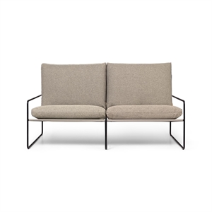 Ferm Living Desert 2-seters Sofa Mørk Sand/ Sort