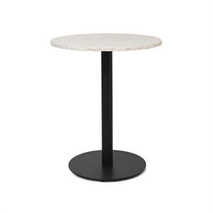 Ferm Living Mineral Kafébord Ø60 Bianco Curia Marmor