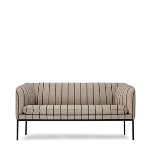 Ferm Living Turn 2-seters Sort Pasadena Sand/ Sort