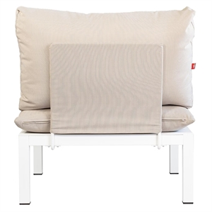 Fiam Domino Metall til Ryggstøtte/armlener Beige