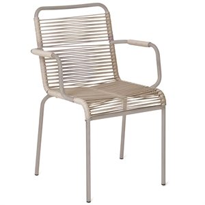 Fiam Mya Spaghetti Hagestol med Armlener Cappuccino/taupe