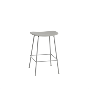Muuto Fiber Barkrakk med Base Grå/ Grå H66 cm