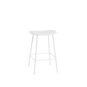 Muuto Fiber Barkrakk med Base Hvit/ Hvit H66 cm