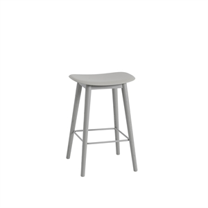 Muuto Fiber Barkrakk med Base Grå/ Grå H66 cm