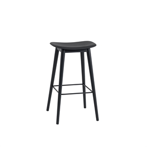 Muuto Fiber Barkrakk med Base Sort/ Sort H76 cm