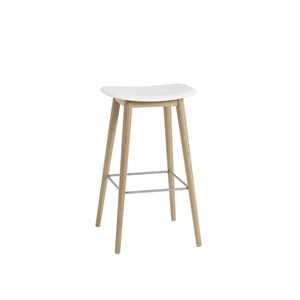 Muuto Fiber Barkrakk med Hvit/Eik H76 cm