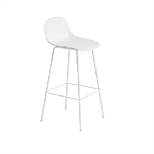 Muuto Fiber Barkrakk med Base og Ryggstøtte Hvit H97,5 cm