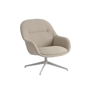 Muuto Fiber Lenestol Med Svingbar Ericture 240/ Grå