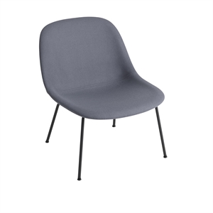 Muuto Fiber Lenestol med Base Trukket Divina 154/ Sort